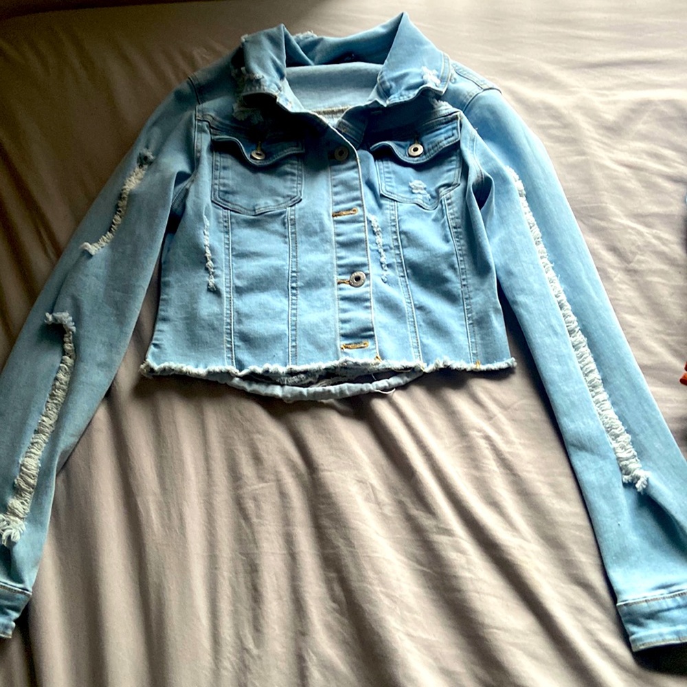 Large light blue Jean jacket